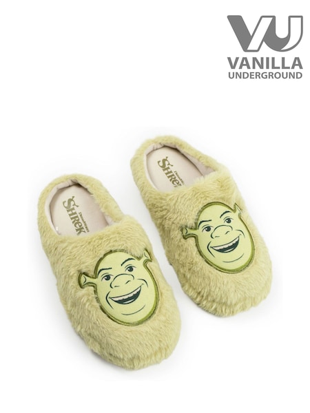 Vanilla Underground Green Shrek Character Face Slippers (G50205) | £20