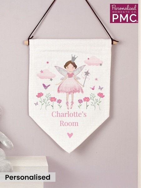 Personalised Fairy Princess Wall Art Banner by PMC (G50390) | £16