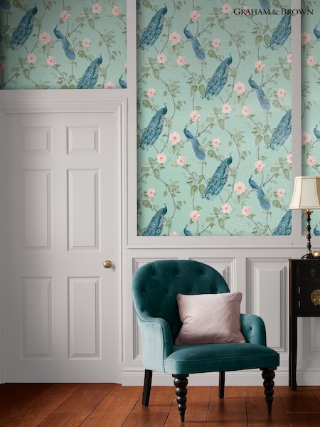 Graham & Brown Aqua Resplendence A4 Wallpaper Sample (G50618) | £1