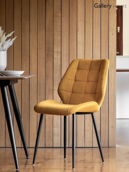 Gallery Home Set of 2 Yellow Set of 2 Bromley Dining Chairs (G50630) | £240