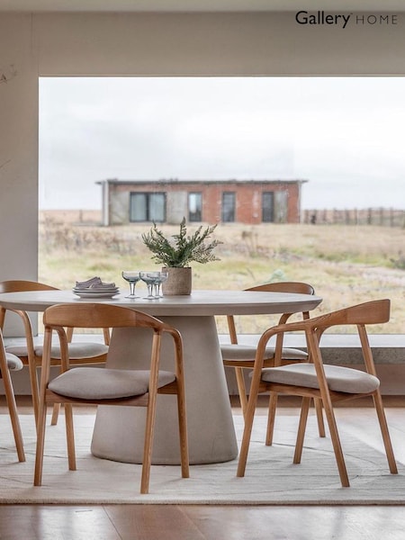 Gallery Home Natural Elysian Round Dining Table (G50645) | £1,920