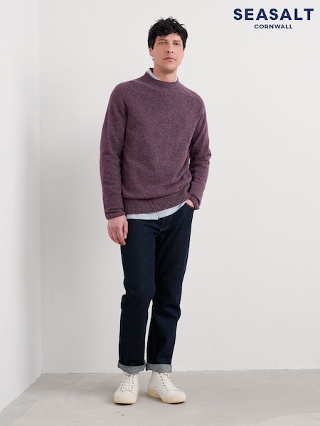 Seasalt Cornwall Purple Fitcher Jumper (G50667) | £90