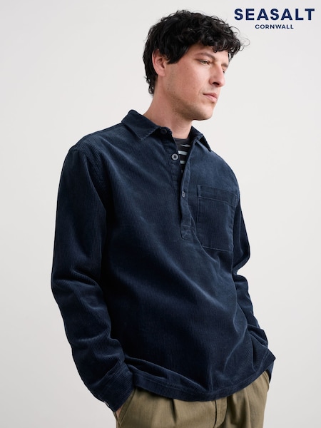 Seasalt Cornwall Blue Arrowhead Shirt (G50668) | £80