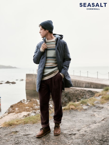 Seasalt Cornwall Grey Gybe Coat (G50671) | £180