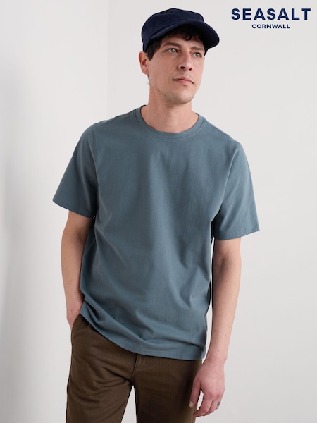 Seasalt Cornwall Grey Merthen T-Shirt (G50673) | £30