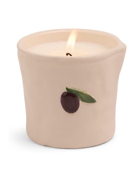Paddywax Bistro 226g Olive Embossed Ceramic Candle (G50905) | £20