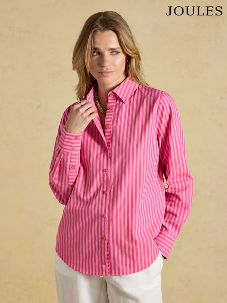 Pink Striped - Joules Classic Poplin Shirt