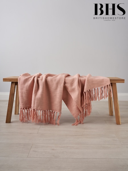 BHS Pink Juno Throw (G50958) | £35