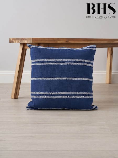 BHS 2 Pack Navy Riga Cushions (G50960) | £35