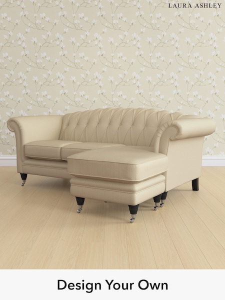 Edwin Herringbone/Natural Gloucester Button Back By Laura Ashley (G51487) | £1,900