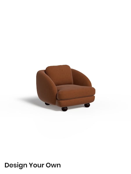 Etched Chenille/Rust Orange Madris By Made (G51567) | £950