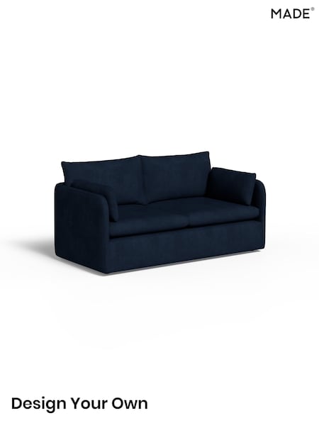 Matt Velvet Easy Clean/Dark Navy Blue Jackson By Made (G51617) | £1,350