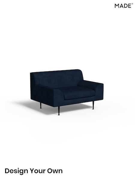 Matt Velvet Easy Clean/Dark Navy Blue Judd By Made (G51623) | £699