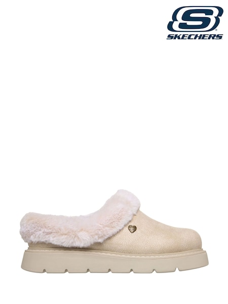Skechers Cream Keepsakes Lite Cozy Blend Slippers (G51626) | £39