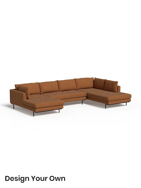 Matt Velvet Easy Clean/Fawn Truffle Natural Harlow By Made (G51628) | £2,499