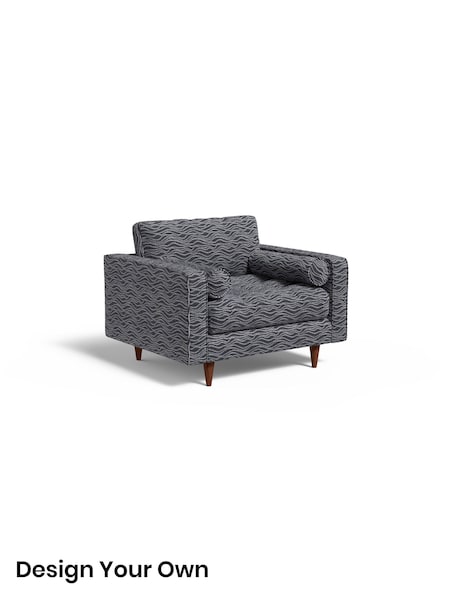 Textured Wave Boucle/Dark Ink Blue Scott By Made (G51668) | £950