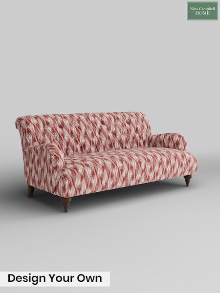 Ezra Ikat/Deep Terracotta Red Milner By Nina Campbell (G51747) | £1,325