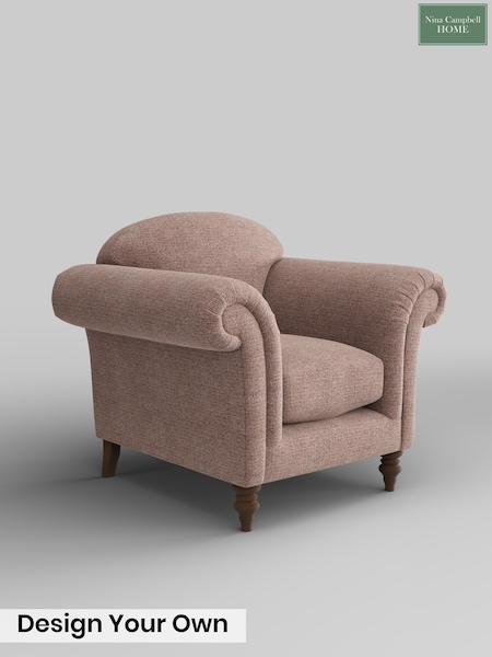 Leander Tweed/Terracotta Blush Pink Lamont By Nina Campbell (G51762) | £925