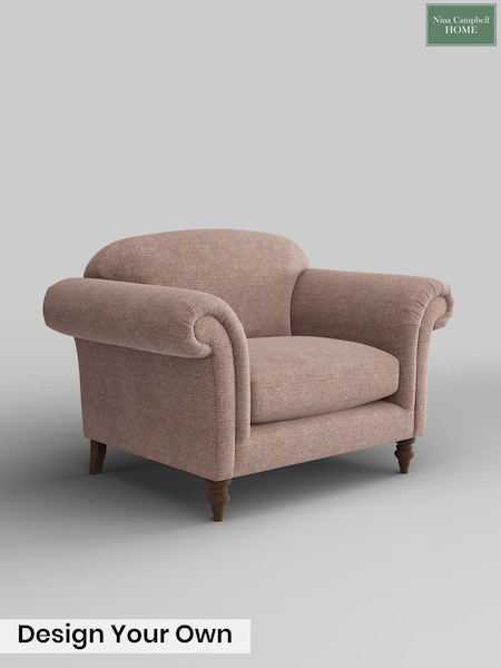 Leander Tweed/Terracotta Blush Pink Lamont By Nina Campbell (G51762) | £1,050