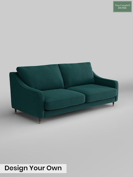 Whistler/Peacock Teal Rosebury By Nina Campbell (G51771) | £1,525