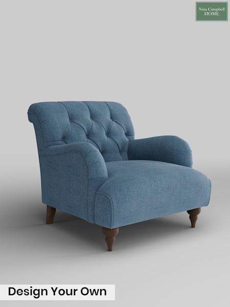 Soren Fine Boucle/Soft Indigo Blue Milner By Nina Campbell (G51777) | £850