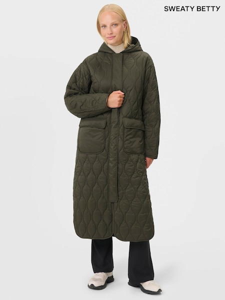 Sweaty Betty Green On The Move Parka (G51797) | £265