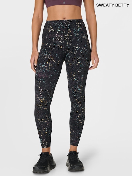 Sweaty Betty Black Grnd Full Length Power Workout Leggings (G51830) | £88
