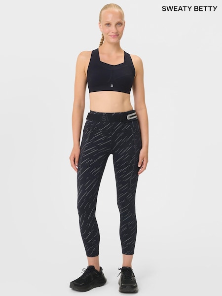 Sweaty Betty Black Therma Boost 7/8 Running Leggings (G51840) | £110