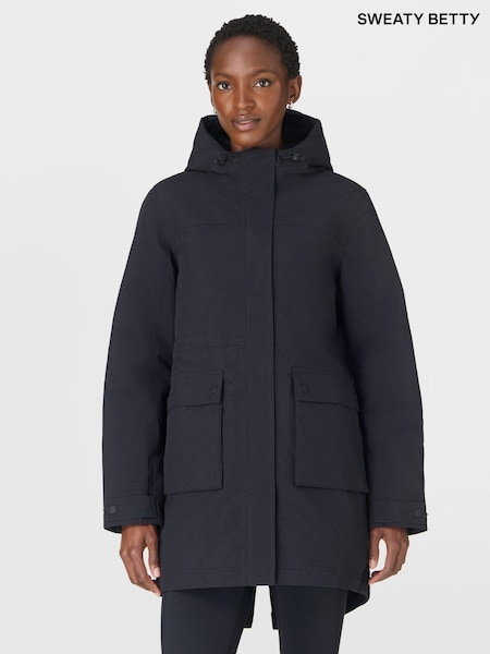 Sweaty Betty Black Winter Stride Coat (G51857) | £265