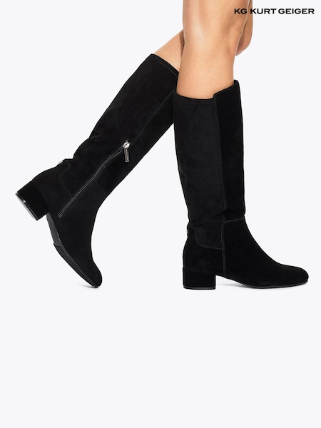 KG Kurt Geiger Black Tabina High Leg Boots (G51865) | £129