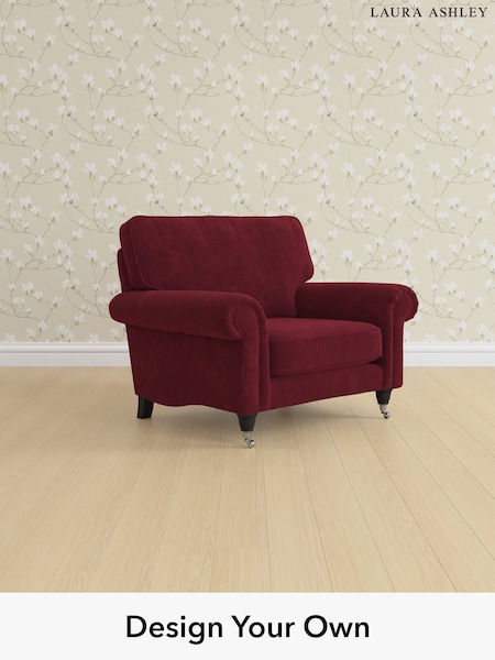 Alwyn Velvet/Burgundy Red Kingston By Laura Ashley (G51894) | £975
