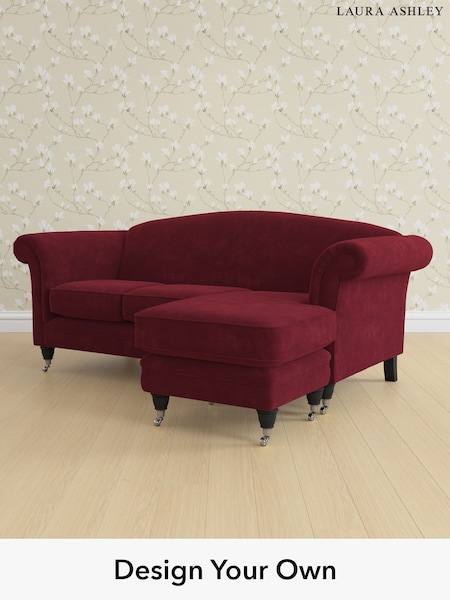 Alwyn Velvet/Burgundy Red Gloucester By Laura Ashley (G51895) | £1,800