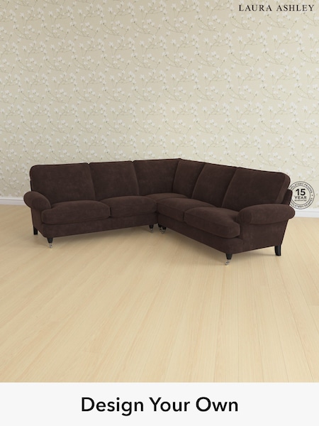 Alwyn Velvet/Chocolate Brown Beaumaris By Laura Ashley (G51896) | £2,800