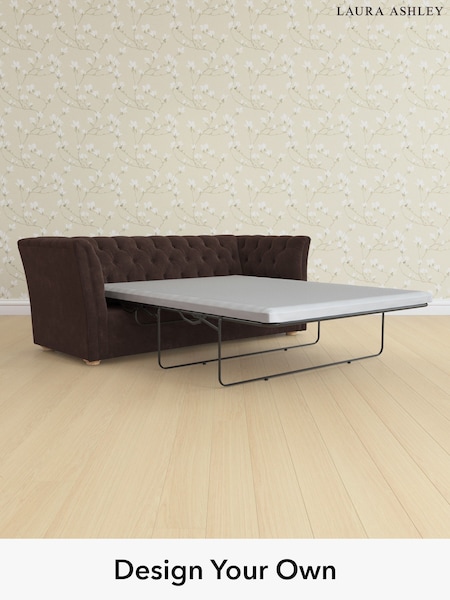 Alwyn Velvet/Chocolate Brown - Chatsworth Button Back By Laura Ashley