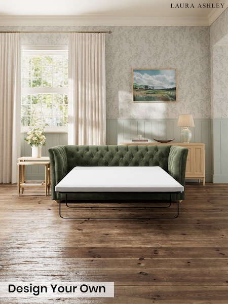Alwyn Velvet/Ivy Green - Chatsworth Button Back By Laura Ashley