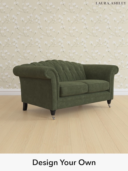 Alwyn Velvet/Ivy Green Gloucester Button Back By Laura Ashley (G51903) | £1,225