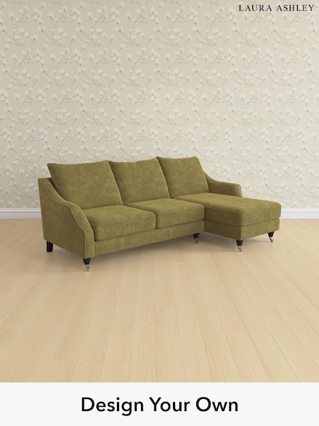 Alwyn Velvet/Olive Green Beverley By Laura Ashley (G51909) | £2,175