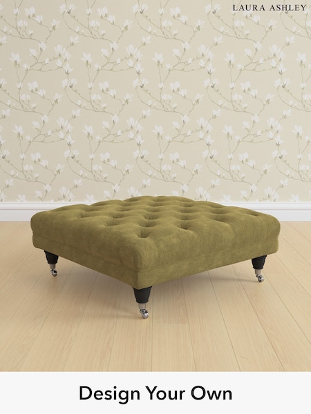 Alwyn Velvet/Olive Green Gloucester Button Back By Laura Ashley (G51910) | £600