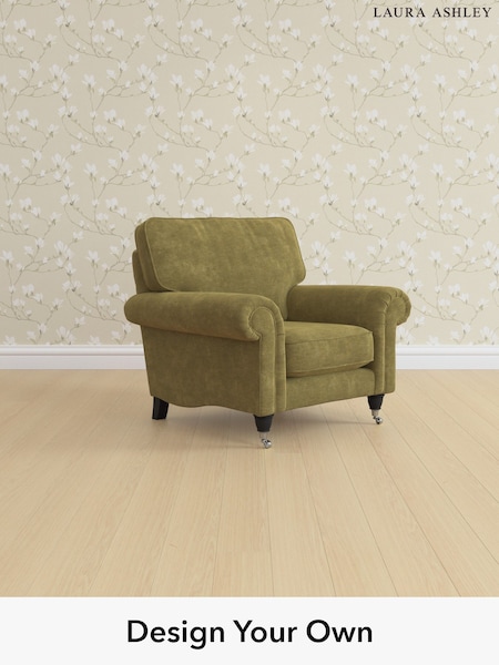 Alwyn Velvet/Olive Green Kingston By Laura Ashley (G51917) | £875