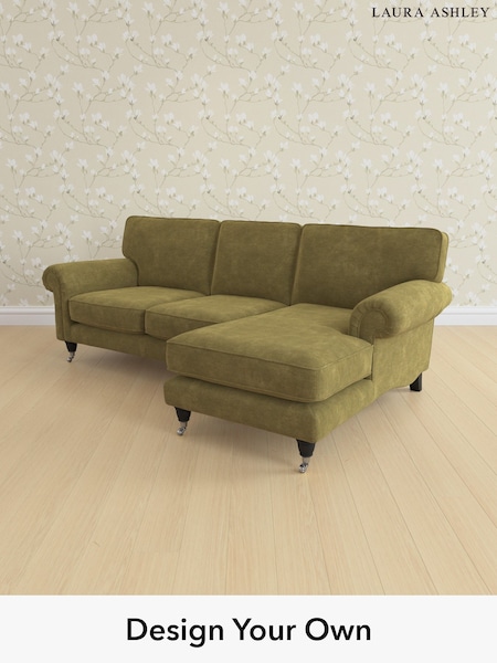 Alwyn Velvet/Olive Green Kingston By Laura Ashley (G51917) | £2,125