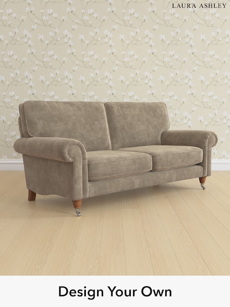 Alwyn Velvet/Truffle Natural Kingston By Laura Ashley (G51919) | £1,325