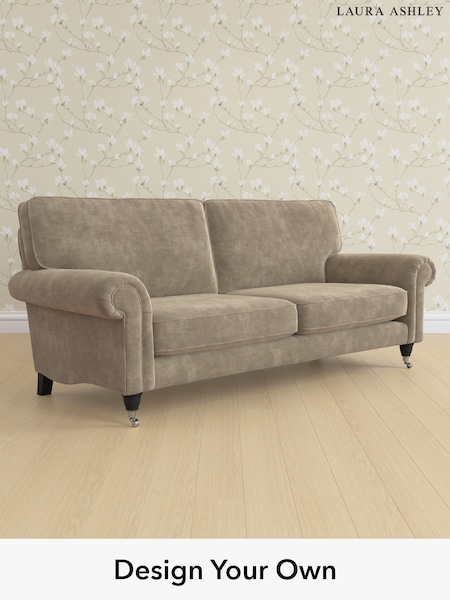 Alwyn Velvet/Truffle Natural Kingston By Laura Ashley (G51919) | £1,425