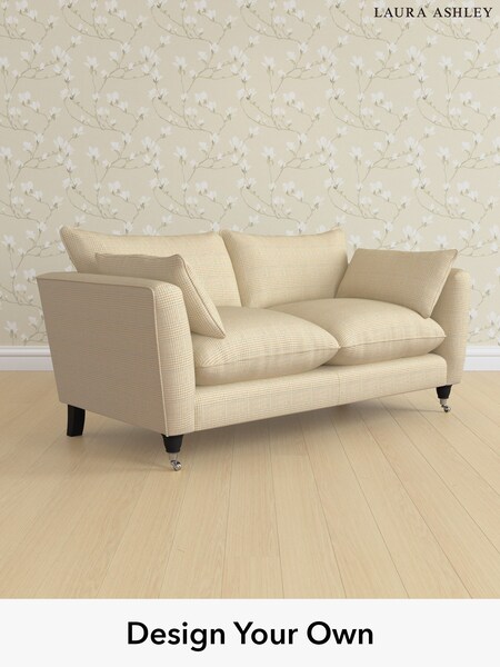 Birchgrove Check/Oatmeal Natural Casterton By Laura Ashley (G51985) | £1,475