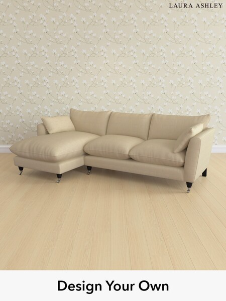 Birchgrove Check/Oatmeal Natural Casterton By Laura Ashley (G51985) | £2,375