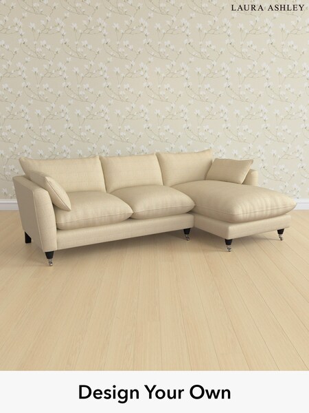 Birchgrove Check/Oatmeal Natural Casterton By Laura Ashley (G51985) | £2,375