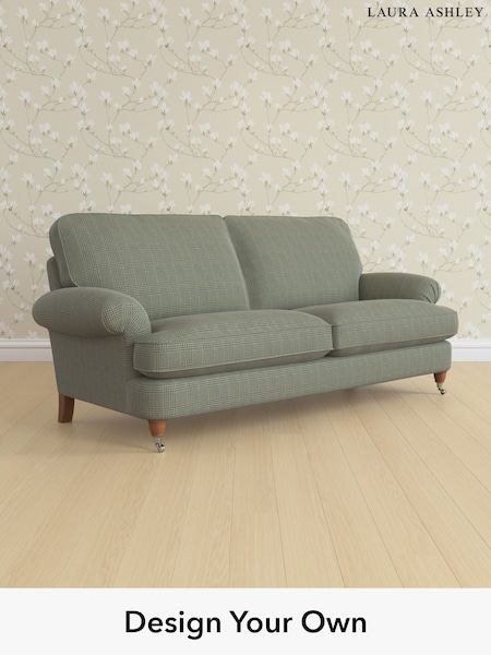 Birchgrove Check/Olive Green Beaumaris By Laura Ashley (G51986) | £1,575