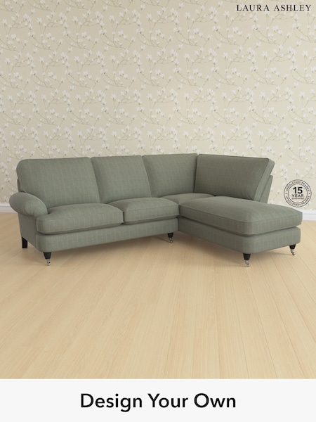 Birchgrove Check/Olive Green Beaumaris By Laura Ashley (G51986) | £2,550