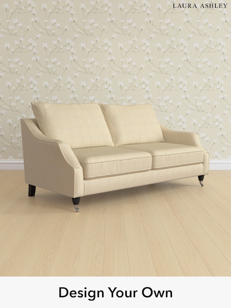 Birchgrove Check/Oatmeal Natural Beverley By Laura Ashley (G51988) | £1,575