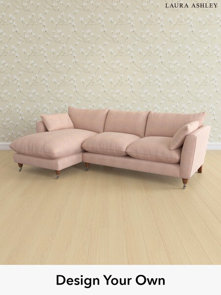 Edwin Chenille/Blush Pink Casterton By Laura Ashley (G51996) | £2,275