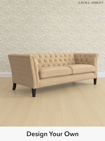 Edwin Chenille/Gold Natural Chatsworth Button Back By Laura Ashley (G52015) | £1,600